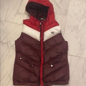 Adidas vintage puffer vest